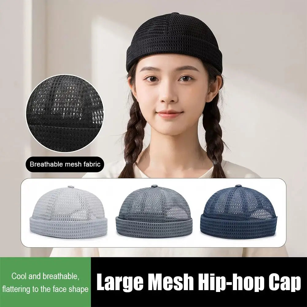 Summer Mesh Melon Skin Beanies