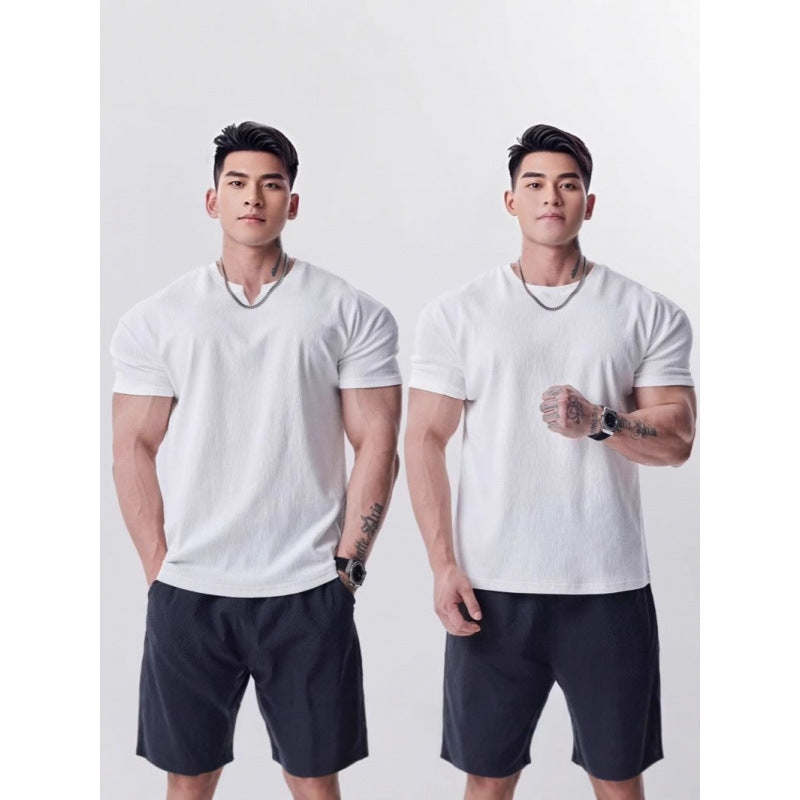Mens Sport Casual Short Sleeve T-Shirt