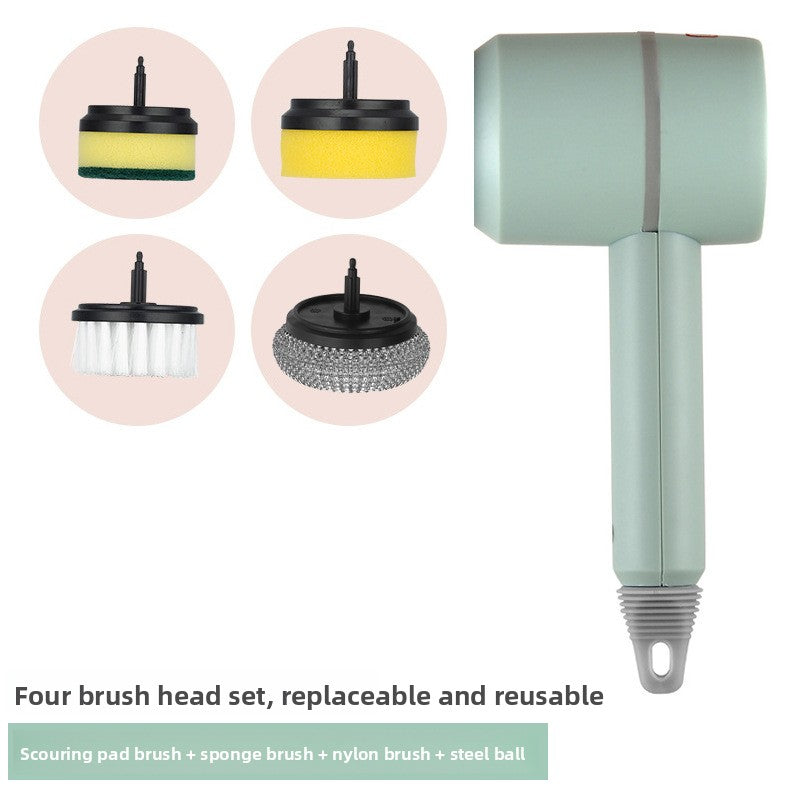 Multifunctional Electric Cleaning Brush with Interchangeable Heads