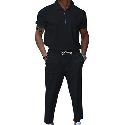 plus size men's solid color suit