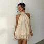 Halter Neck Backless Summer Dress