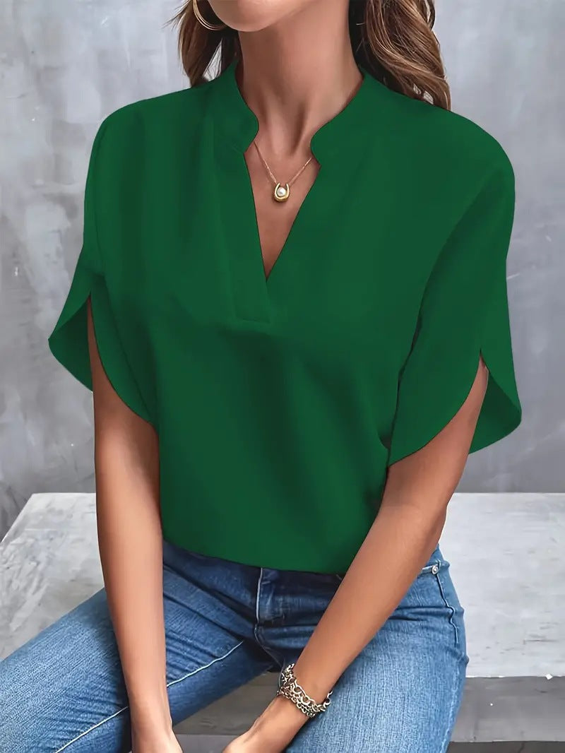 Womens Casual V-neck Shirt