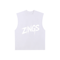 Raw Edge Cotton Tank Top