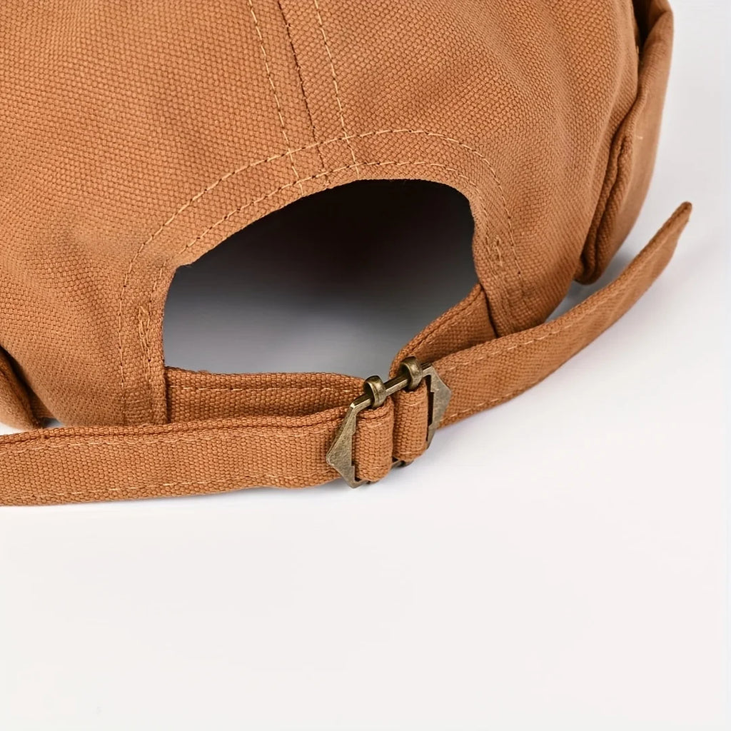 Retro Docker Brimless Rolled Cuff Skull Cap
