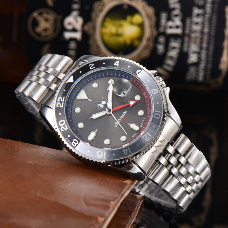 Business Quartz Watch with Interchangeable Straps