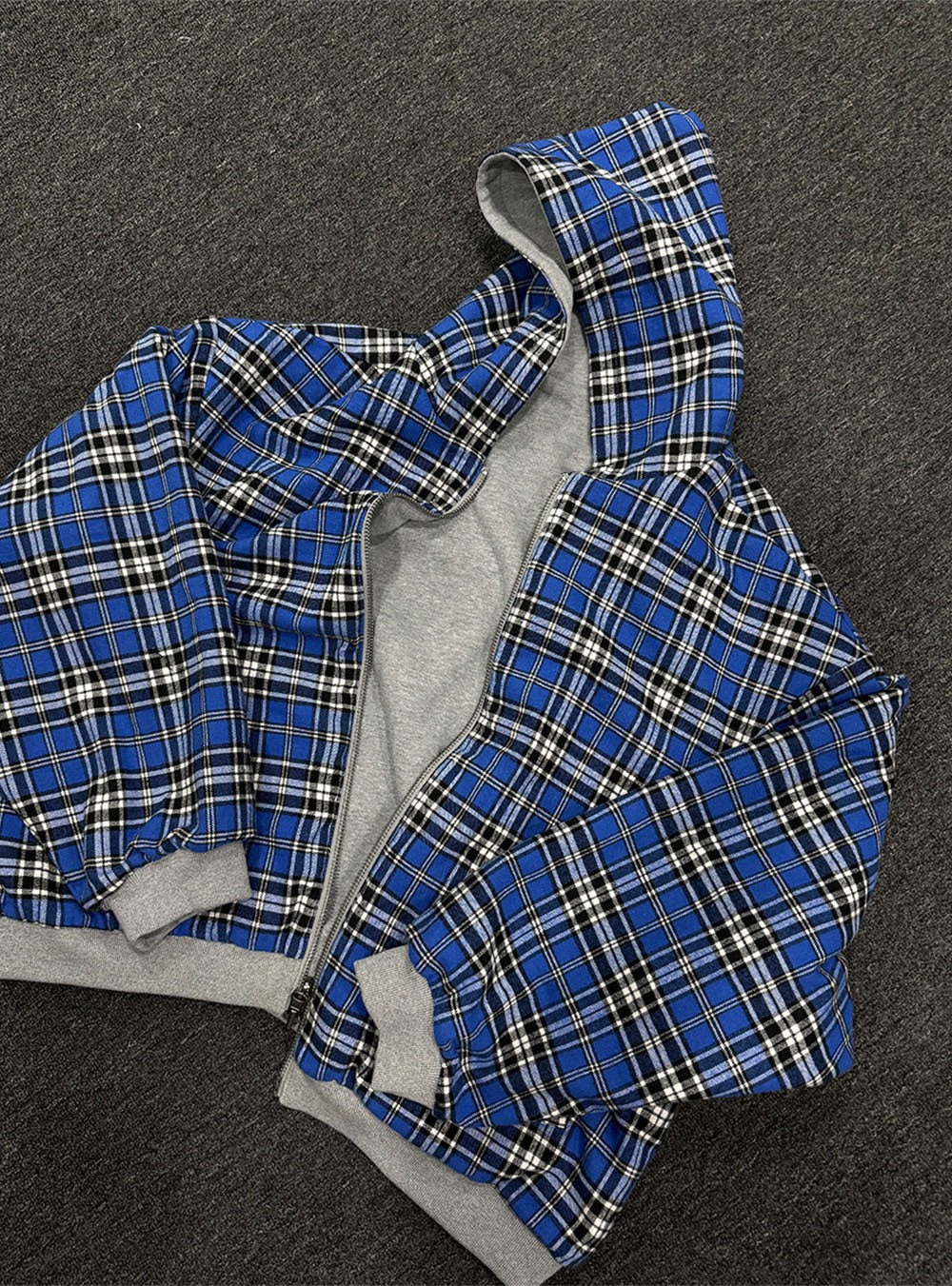 Reversible Spliced Hooded Jacket for Men