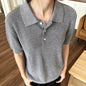 Mens Breathable Slim Fit Polo Shirt
