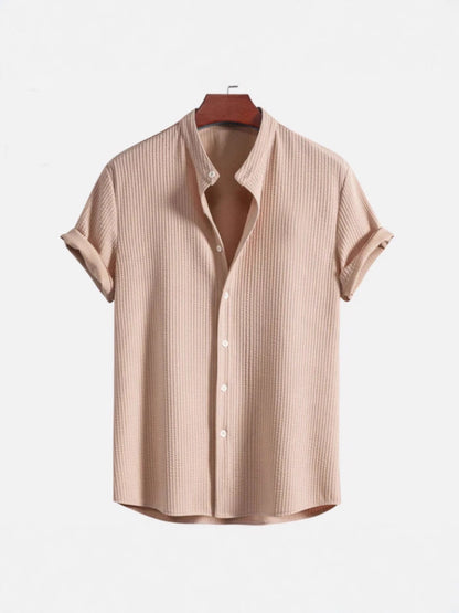 Mens Corduroy Short Sleeve Shirt