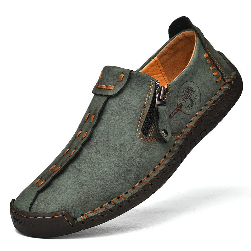 Mens Slip-On Leather Casual Shoes