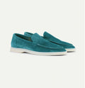 Mens Suede Slip-On Driving Loafers