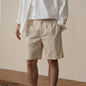 Mens Straight-Leg Linen Blend Shorts
