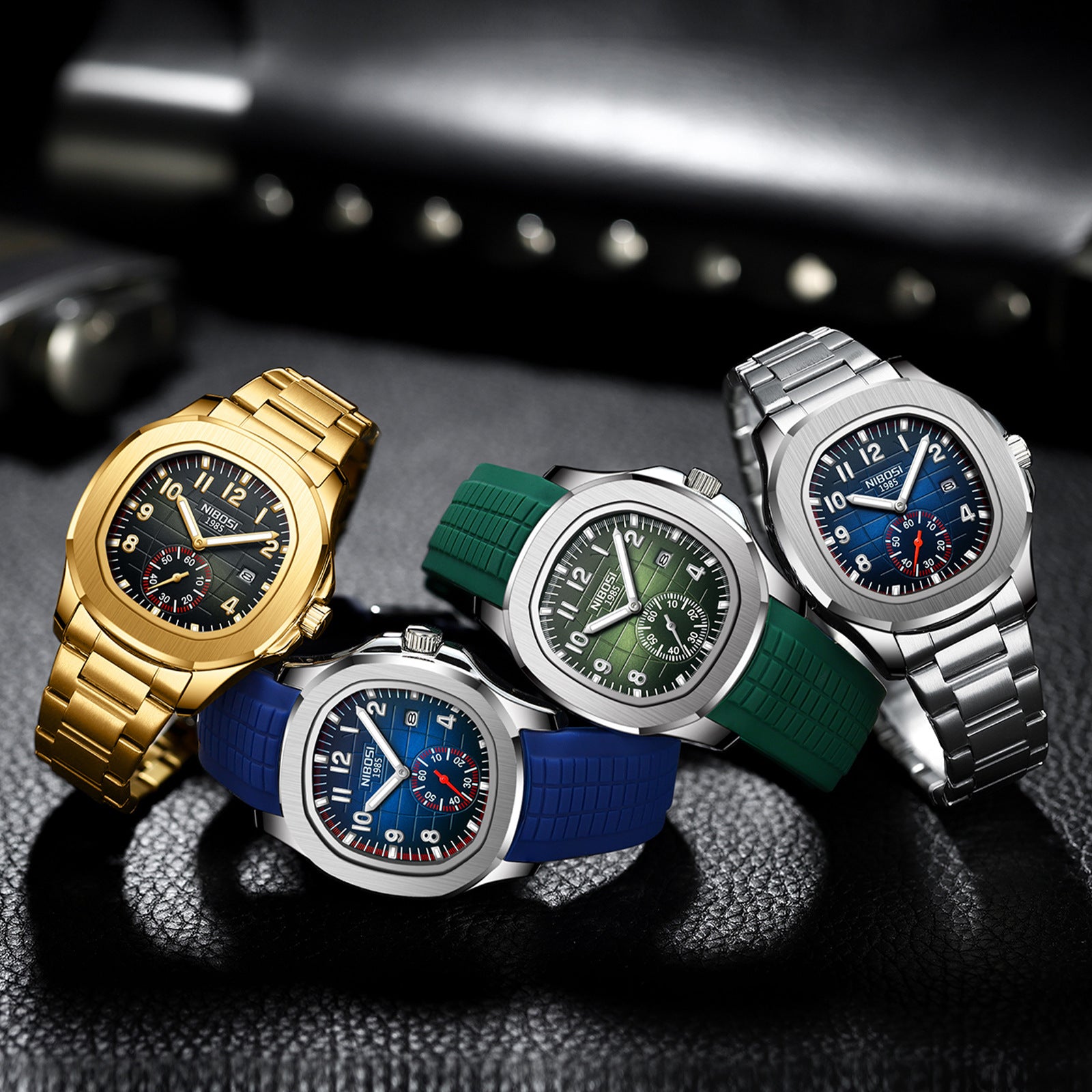 Multifunctional Quartz Watch with Luminous Display