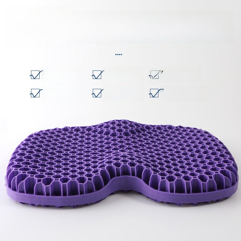 Honeycomb gel seat cushion