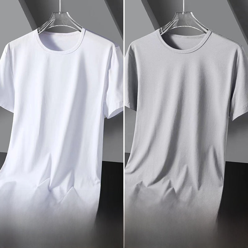 Solid color quick-drying short sleeves