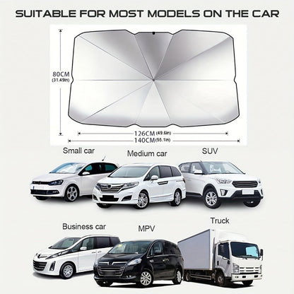 Car Sunshade Universal Front Windshield UV Protection Heat Insulation