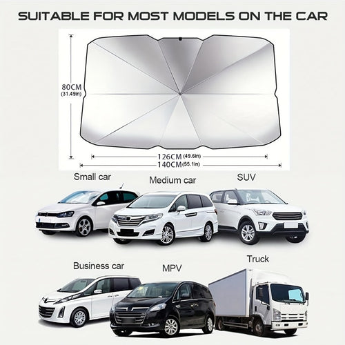 Car Sunshade Universal Front Windshield UV Protection Heat Insulation