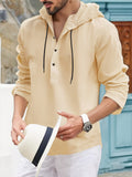 Half Cardigan Jacket Summer Fashion Casual Jersey Hooded Long Sleeve Cross Border Men's Top Shirt