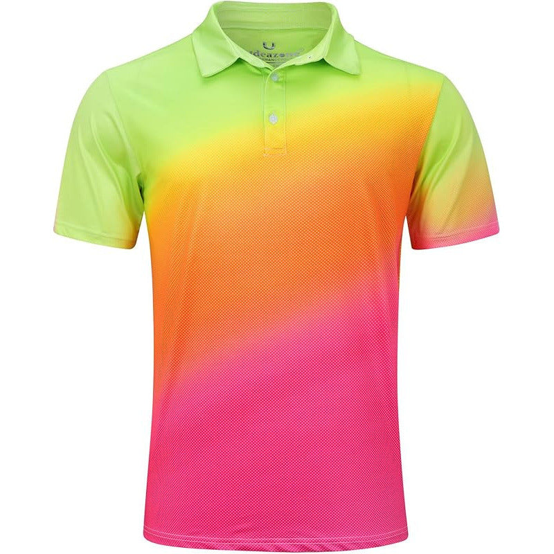 Classic Floral Print Mens Polo Shirt