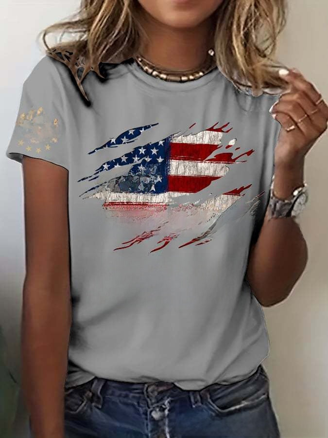 Womens 3D Print Casual T-Shirt