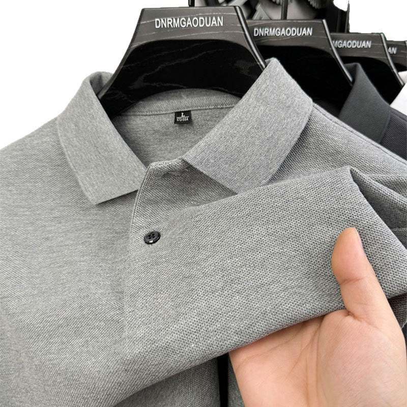 Mens Cotton Polo Shirt Short Sleeve Casual Top