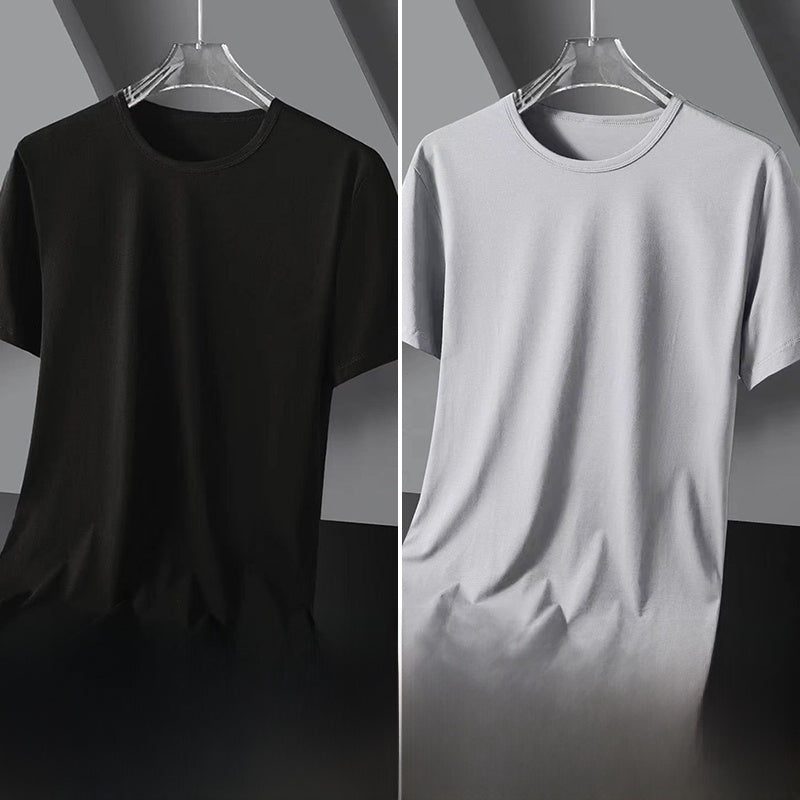 Solid color quick-drying short sleeves