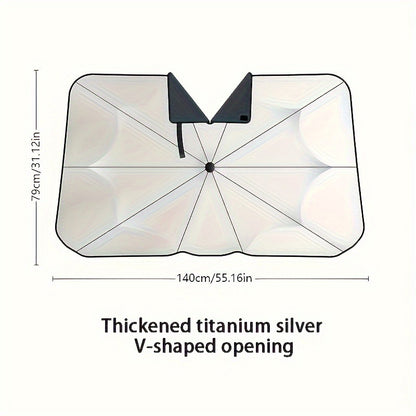 Car Sunshade Universal Front Windshield UV Protection Heat Insulation