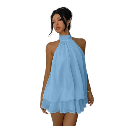 Halter Neck Backless Summer Dress