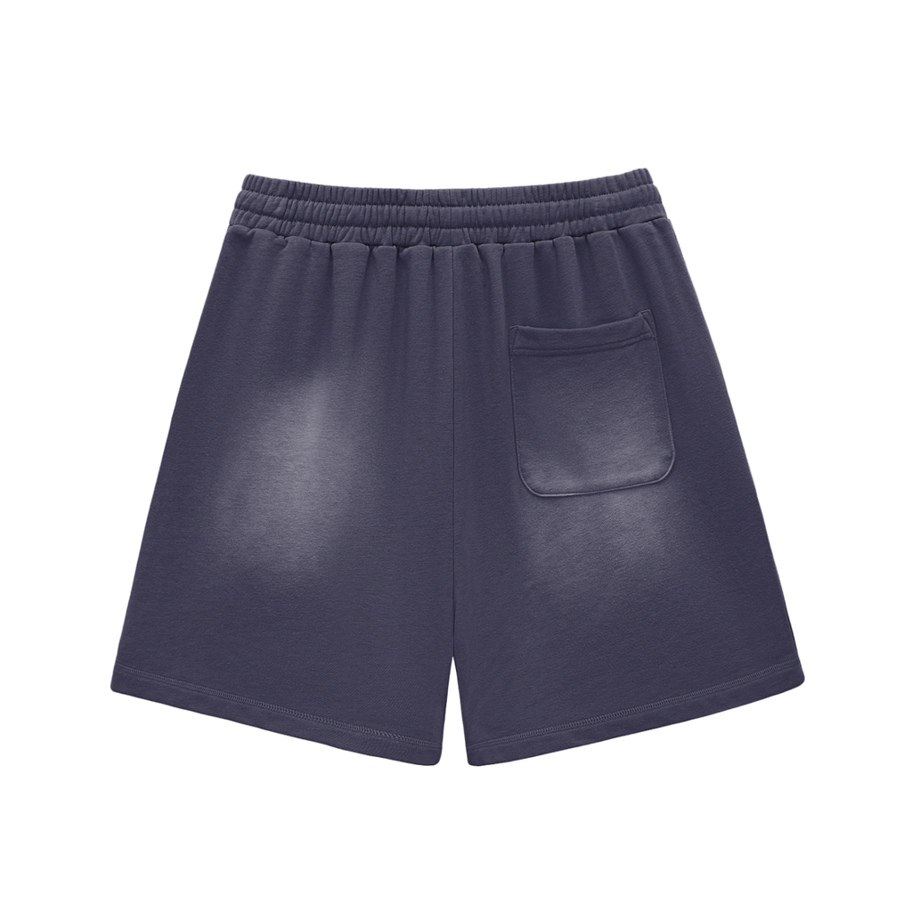 Z Sun Fade Raw Edge Cotton Shorts