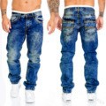 Straight Leg Denim Pants for Men