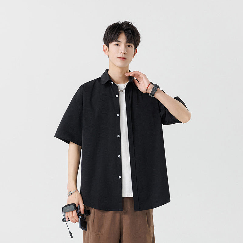 Mens Summer Ice Silk Shirt Jacket