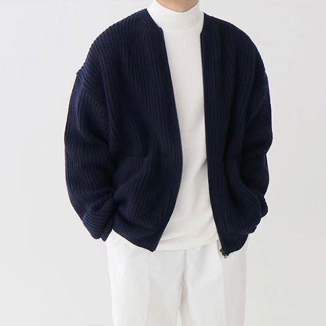 Men's Casual Knitted Cardigan Sweater