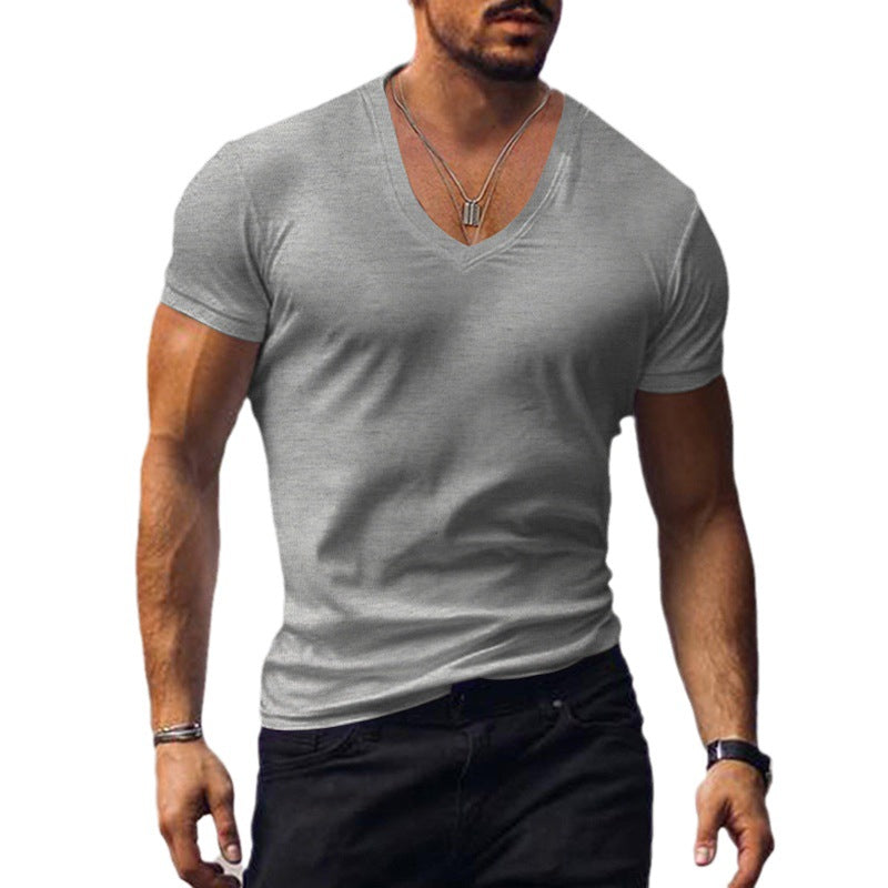 Mens V-Neck Slim Fit T-Shirt