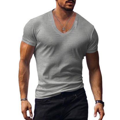 Mens V-Neck Slim Fit T-Shirt