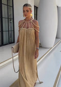 Casual Drawstring A-Line Dress
