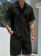 Mens Short Sleeve Casual Shirt