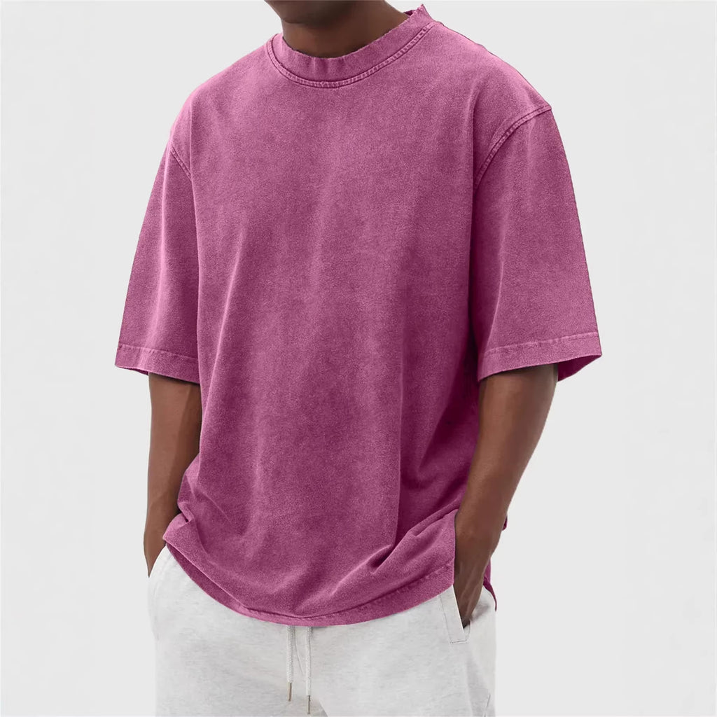 Mens Waffle Print Casual T-shirt