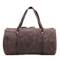 Retro Canvas Travel Bag with Leather Trim
