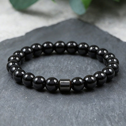 8mm Natural Stone Bracelet Handmade Round Beads