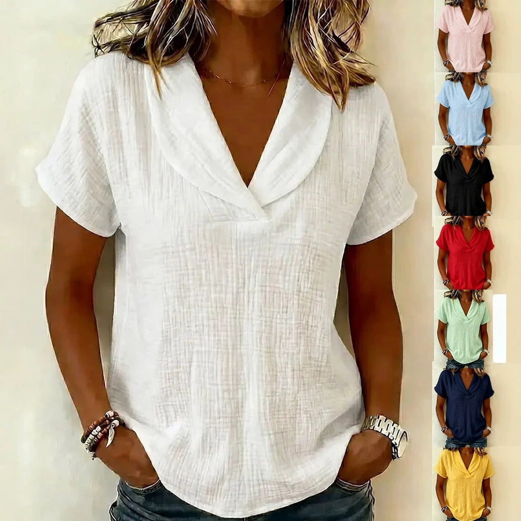 Summer knitted short-sleeve