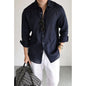 Mens Long Sleeve Cardigan Shirt