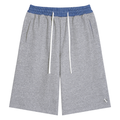 Unisex Plaid Waistband Shorts