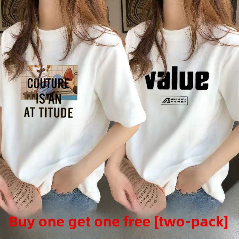 Loose Plus Size Womens T-Shirts