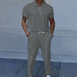 plus size men's solid color suit