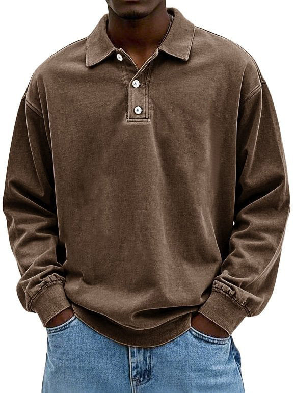 T-shirt with hood and distressed wash finish