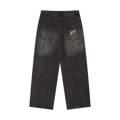 Vintage Wash Heavyweight Denim Jeans