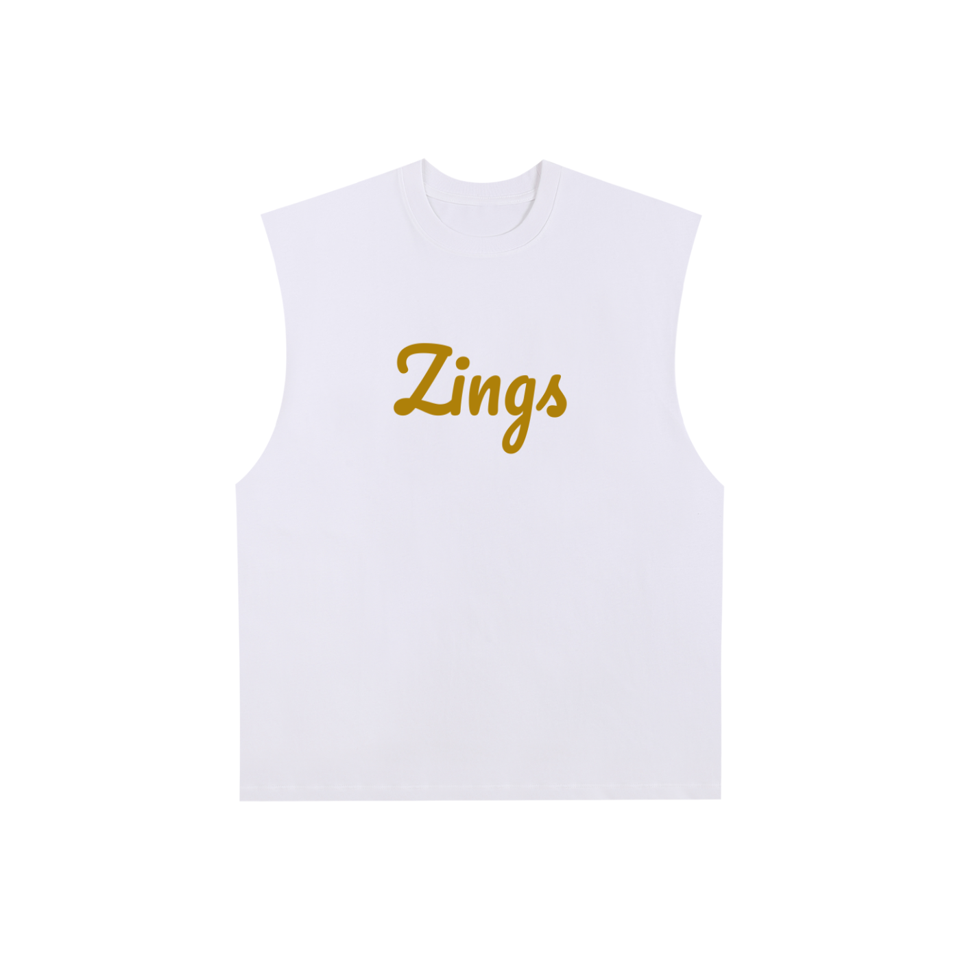 Raw Edge Cotton Tank Top