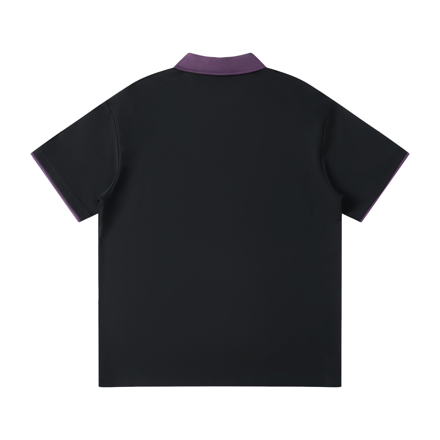 Z Contrast Collar Raglan Polo Shirt