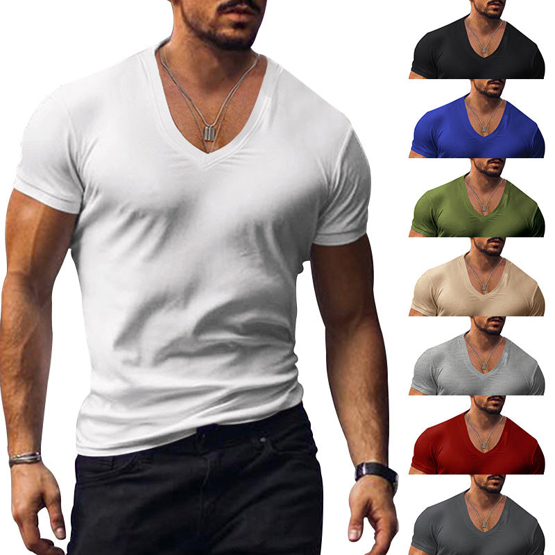 Mens V-Neck Slim Fit T-Shirt