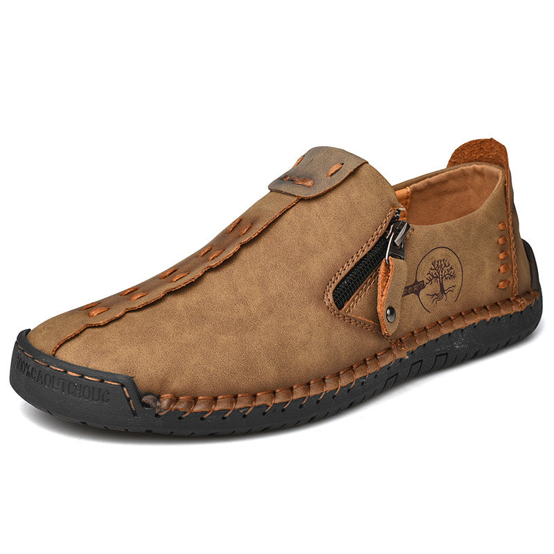 Mens Slip-On Leather Casual Shoes