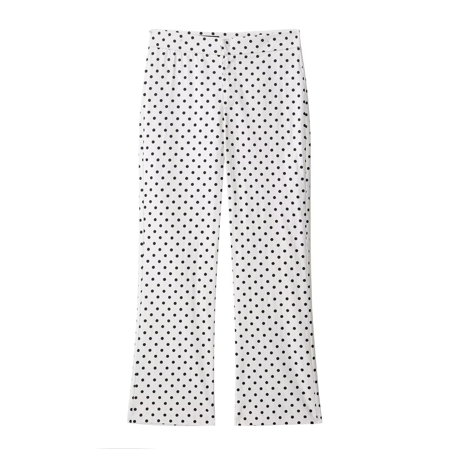 Polka Dot Drawstring Jacket and Pants
